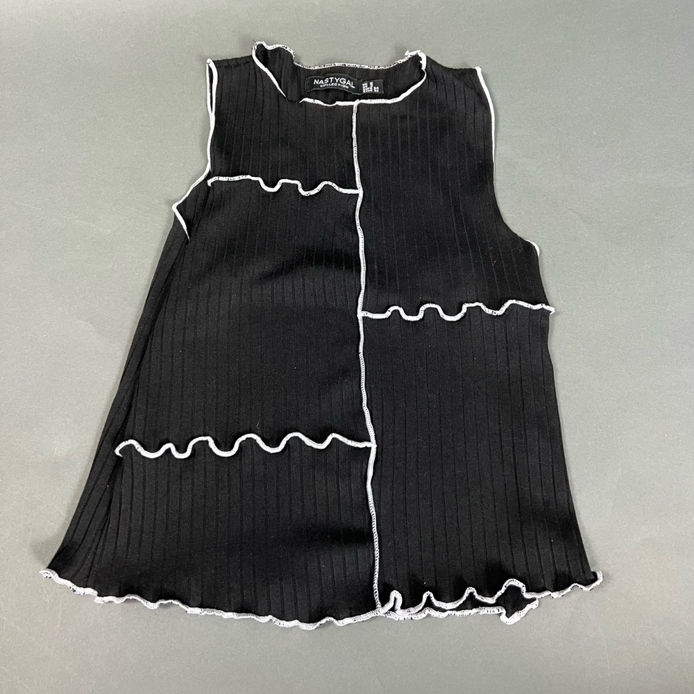 ❌SOLD❌ Nasty Gal Patchwork Design Tank Top - Picture 2 of 6